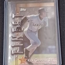 Ken Griffey Jr Topps Finest 1997 Mystery Interleague Match-up Insert Card. 