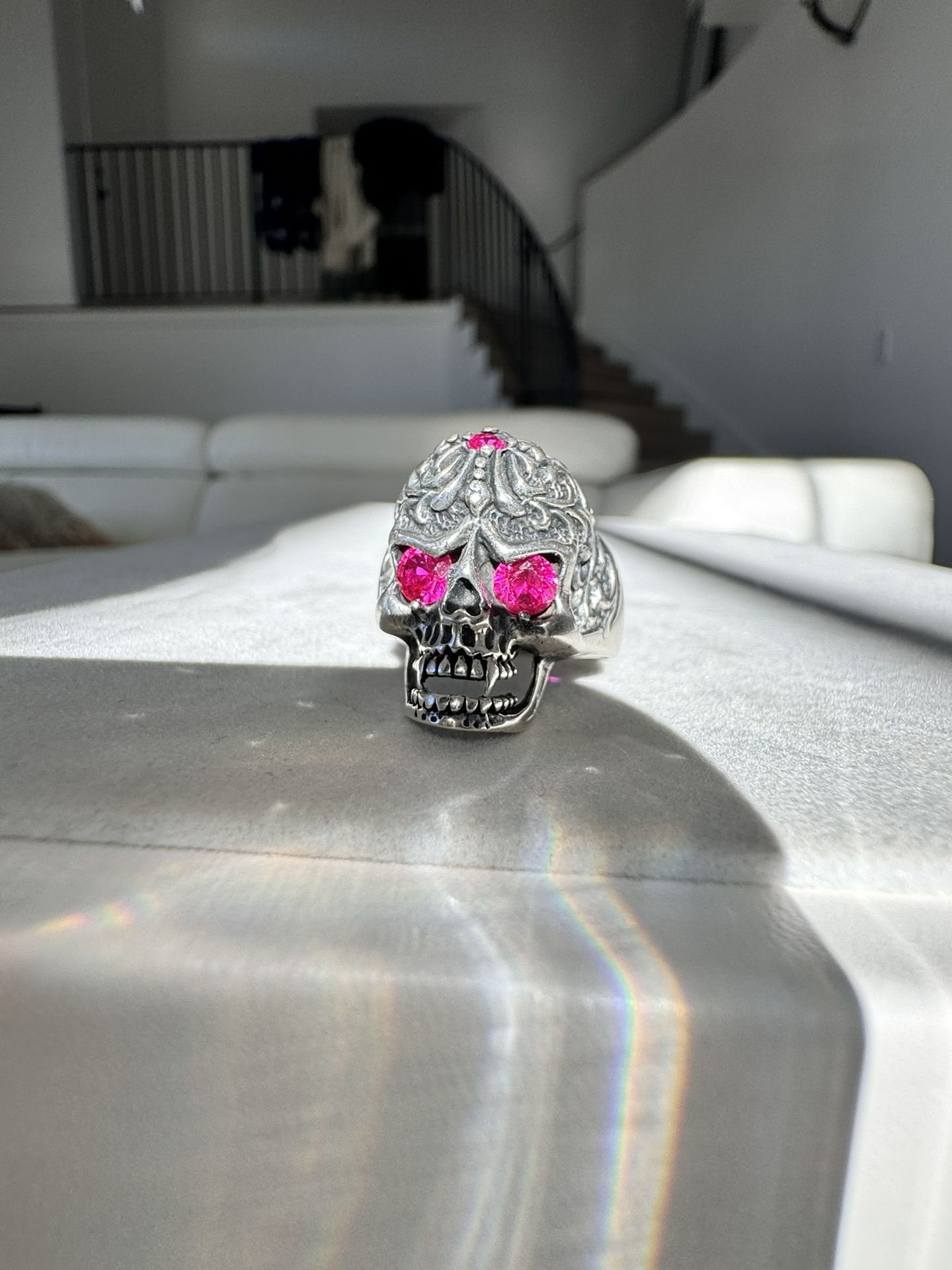 Ruby Sterling Silver Ring