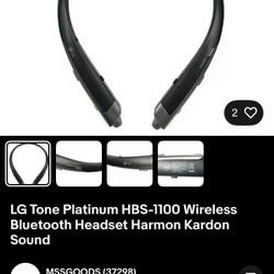 LG Tone Platinum HBS-1100 - Premium Wireless Stereo Headset