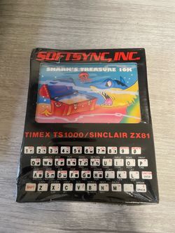 BRAND NEW Timex TS1000/Sinclair ZX81 computer software game SHARK'S TREASURE 16K