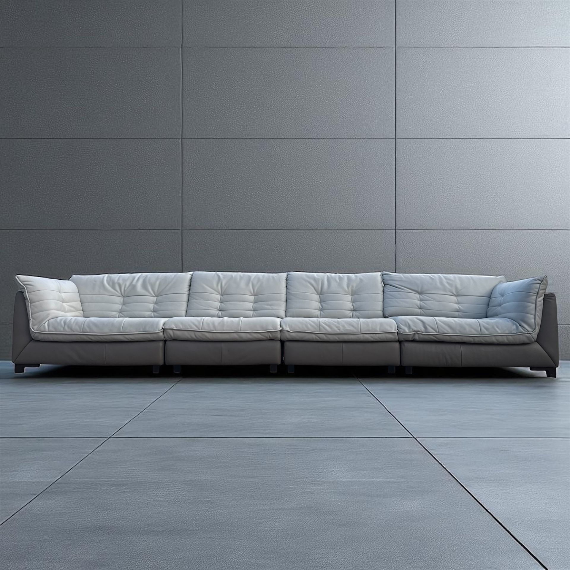 Natuzzi Italian Leather Modular Sofa Set