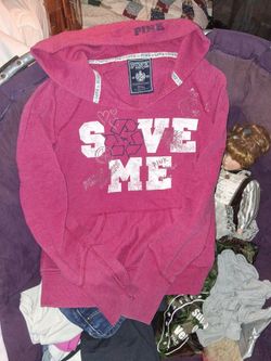 Pink hoodie size small