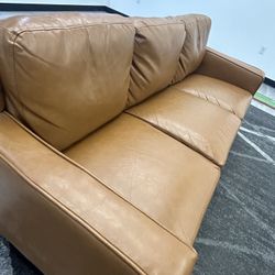 Faux Leather Couch