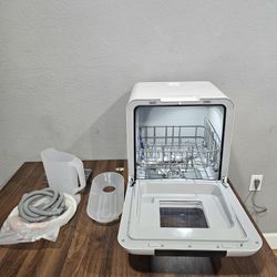 comfee portable countertop dishwasher white built in tank