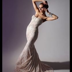 Couture Wedding Dress - New, Unaltered, With Tags 