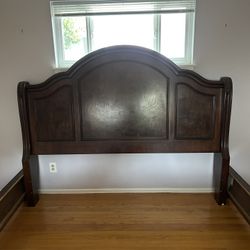 Solid Wood Cal King Bed Frame