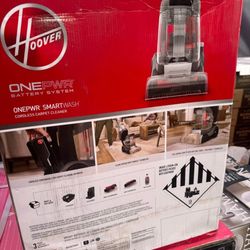 Hoover Residential Vacuum Onepwr Smartwash Cordless Carpet Cleaner Machine, V