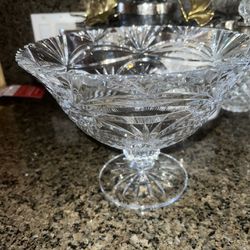 10x7.5 Mikasa Renaissance Footed Bowl Crystal New In The Box 