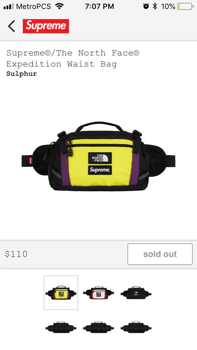 Supreme North Face Fanny Pack