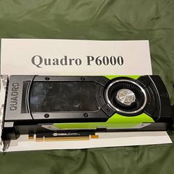 NVIDIA Quadro P6000 24GB DisplayPort Professional Graphics Card GPU