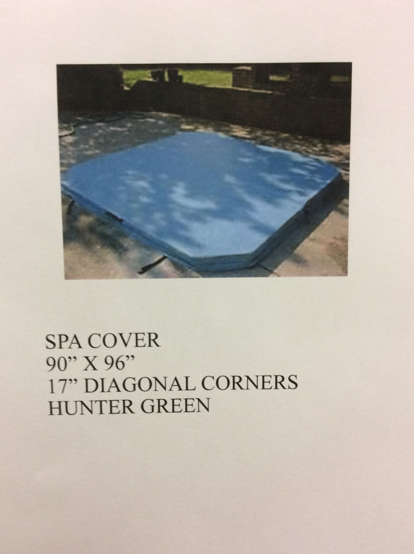 Spa cover