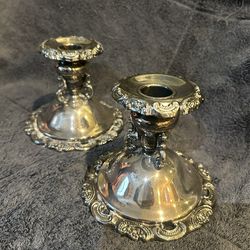 Antique Candlesticks Silver