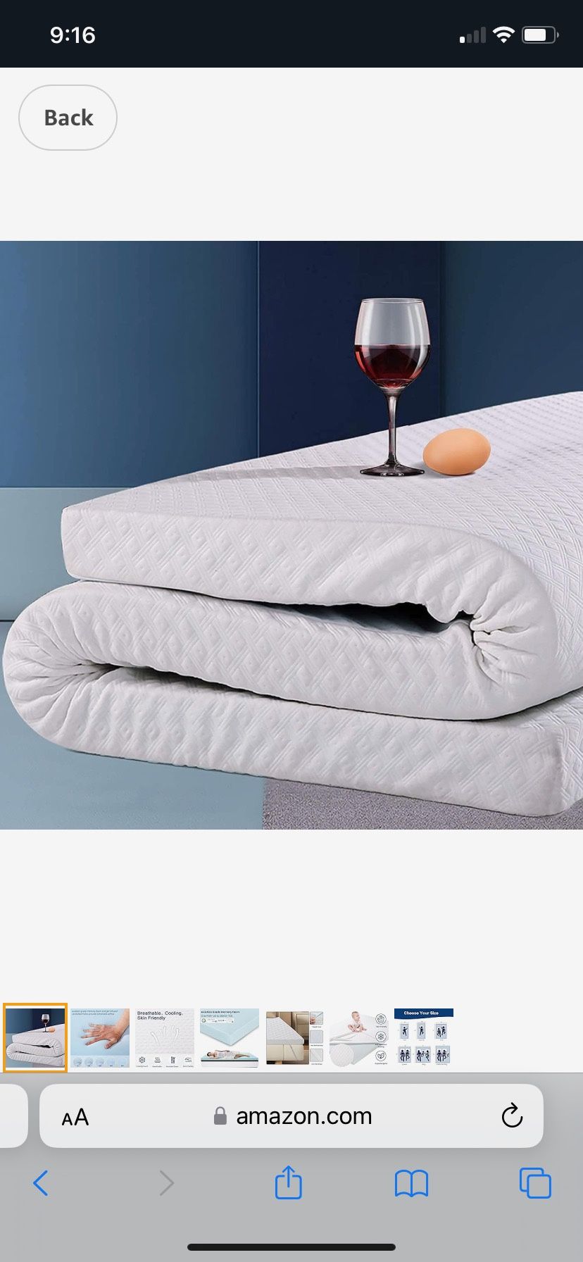 Brand New Twin Memory Foam Mattress Topper For 60 for Sale in Santa