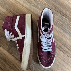 Vans Sk8-Hi Burgundy Suede Sneakers