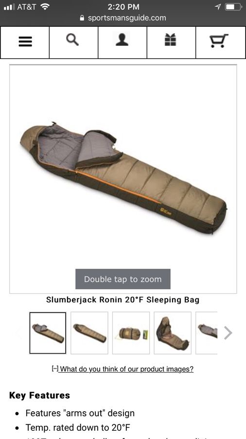 Ronin Slumberjack sleeping bag