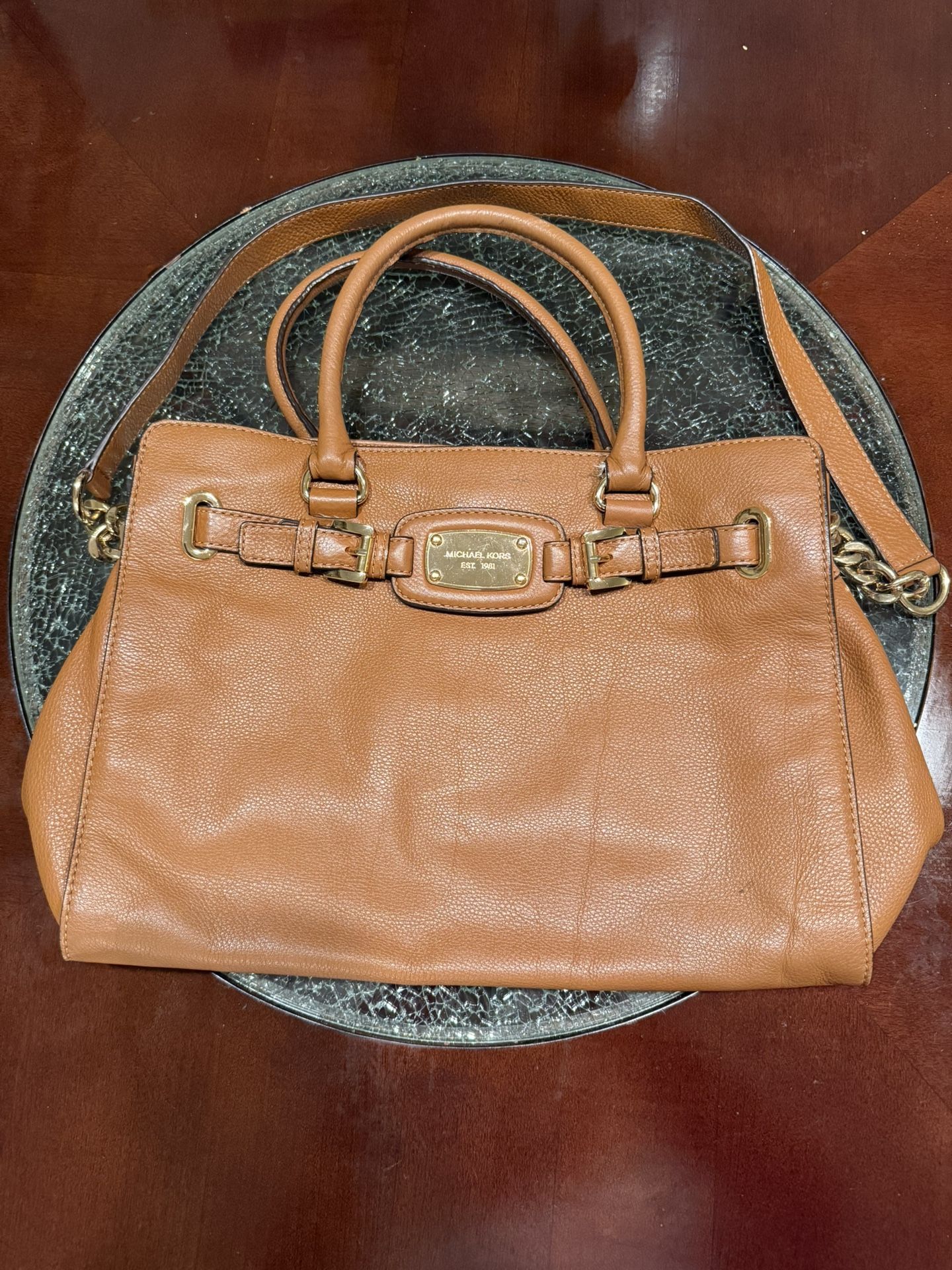 Michael Kors Brown Leather Handbag