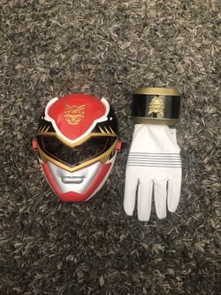 Power Ranger mask and Glove