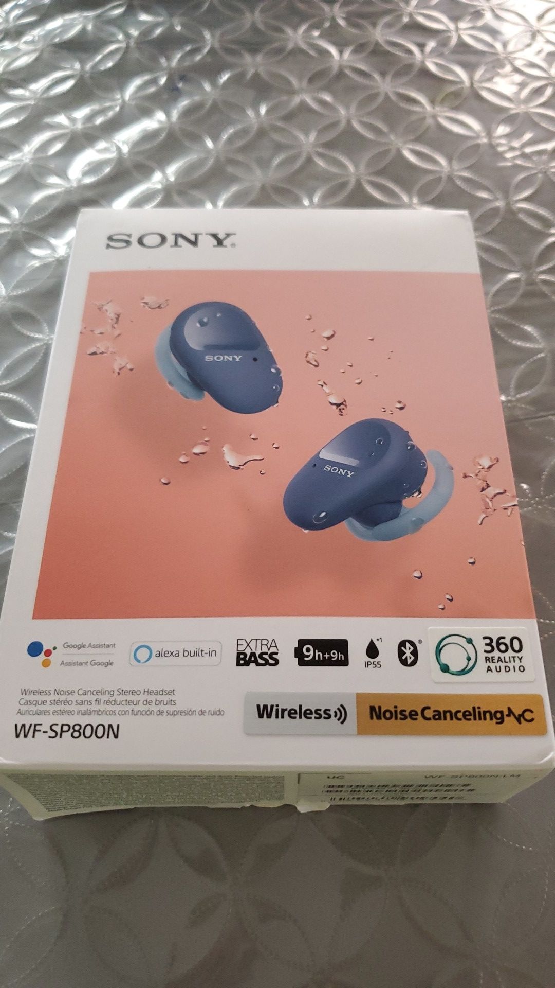 Sony WF-SP800N Truly Wireless Noise-Canceling Headphones