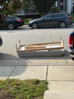 Free Twin mattress with bed frame