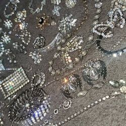 Vintage Rhinestone Jewelry Lot