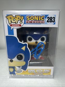 Ben Schwartz Sonic the Hedgehog Sonic with Ring #283 Signed Funko Pop PSA