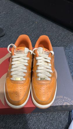 orange Air Force 1 size 8
