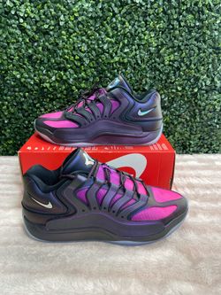 Men's Sz 11.5 - Nike KD 18 Eggplant Vivid Purple Pink Basketball IM5843-500 NEW