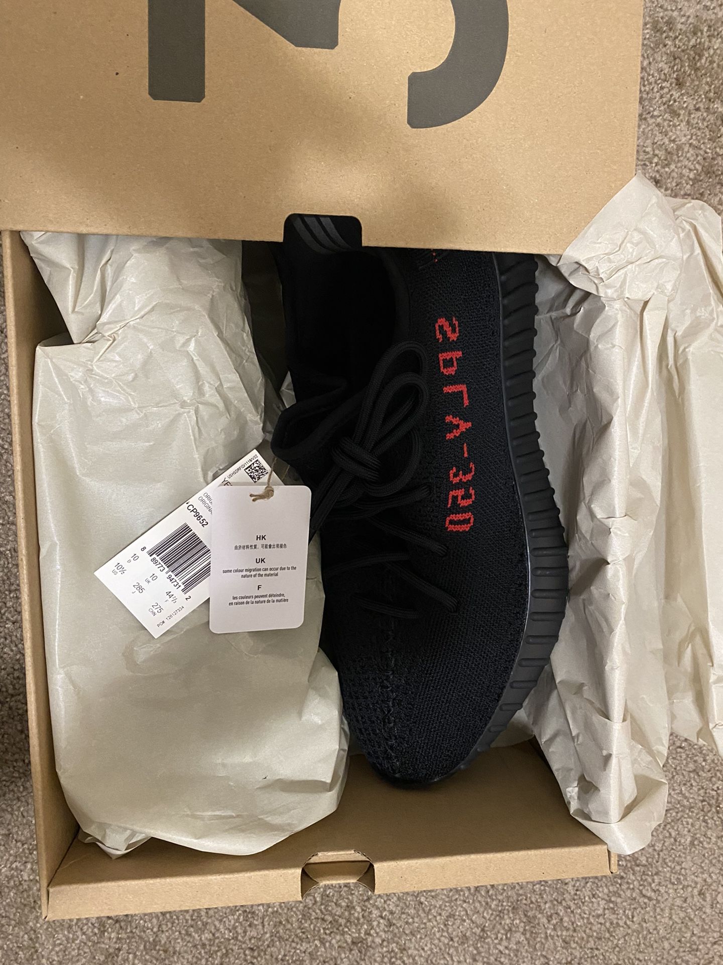 Yeezy Bred Size 10.5 New