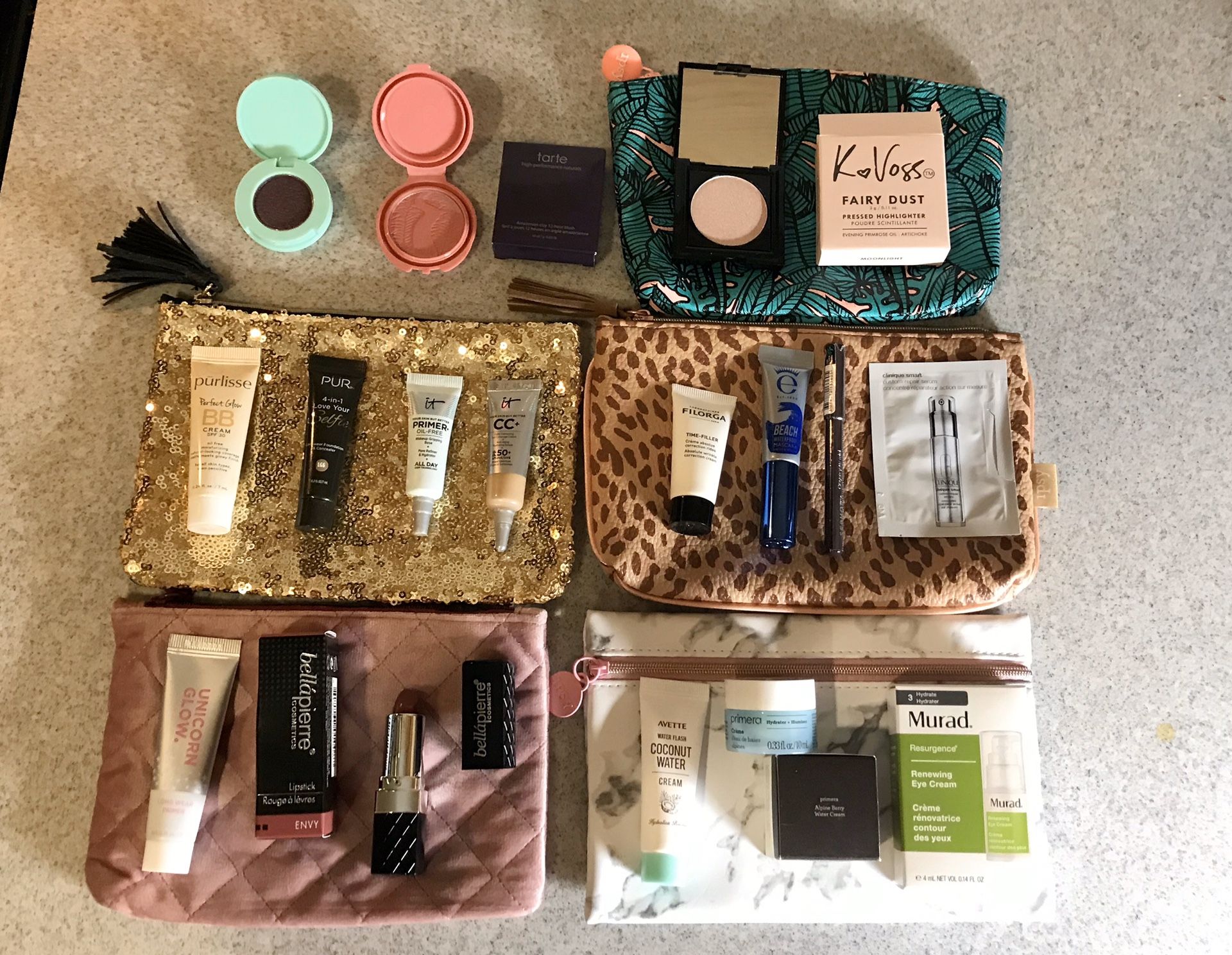 Ipsy makeup and skin care bundle - Tarte, Murad, IT Cosmetics, and more