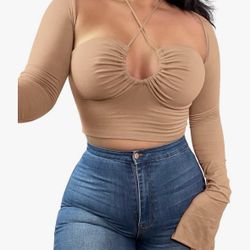 Nude Long sleeve Going Out Top