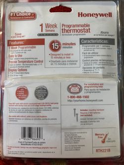 Honeywell Programmable Thermostat New Sealed Never Used