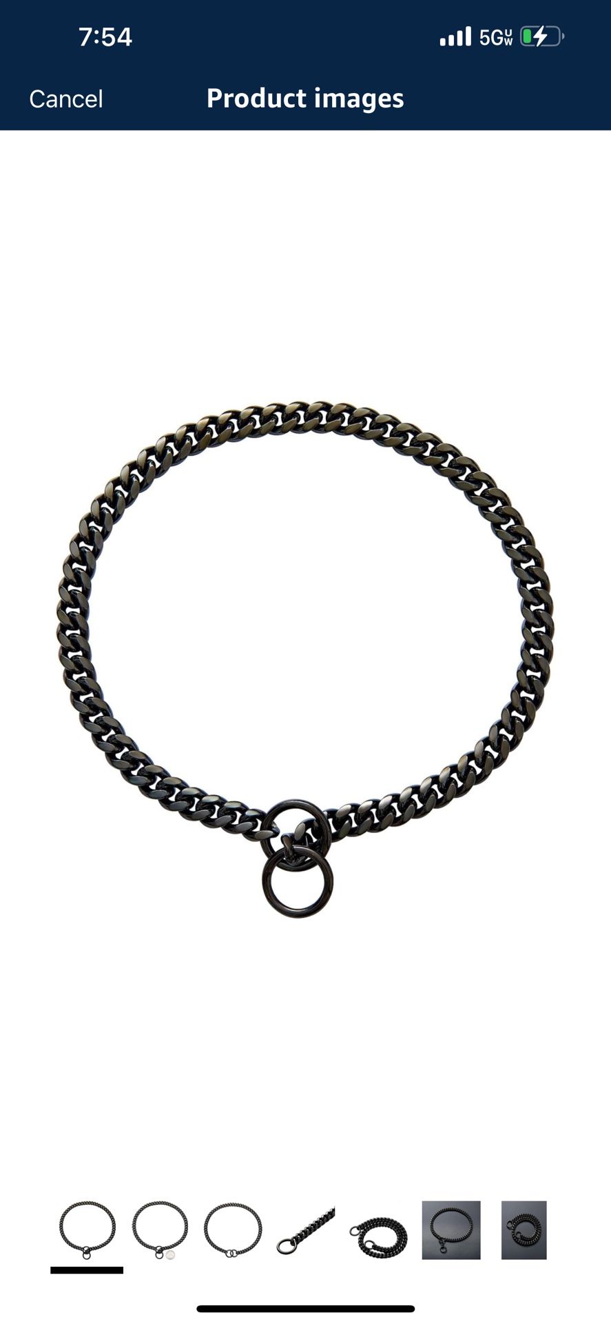 Custom Gold Silver Cuban Link Dog Collar, ID Tags Pet Collar for Small Medium Large Dogs