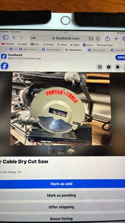 Porter cable dry cut saw