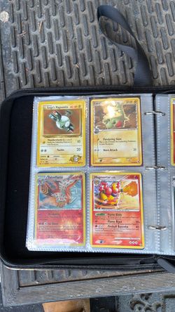 Pokémon binder and cards
