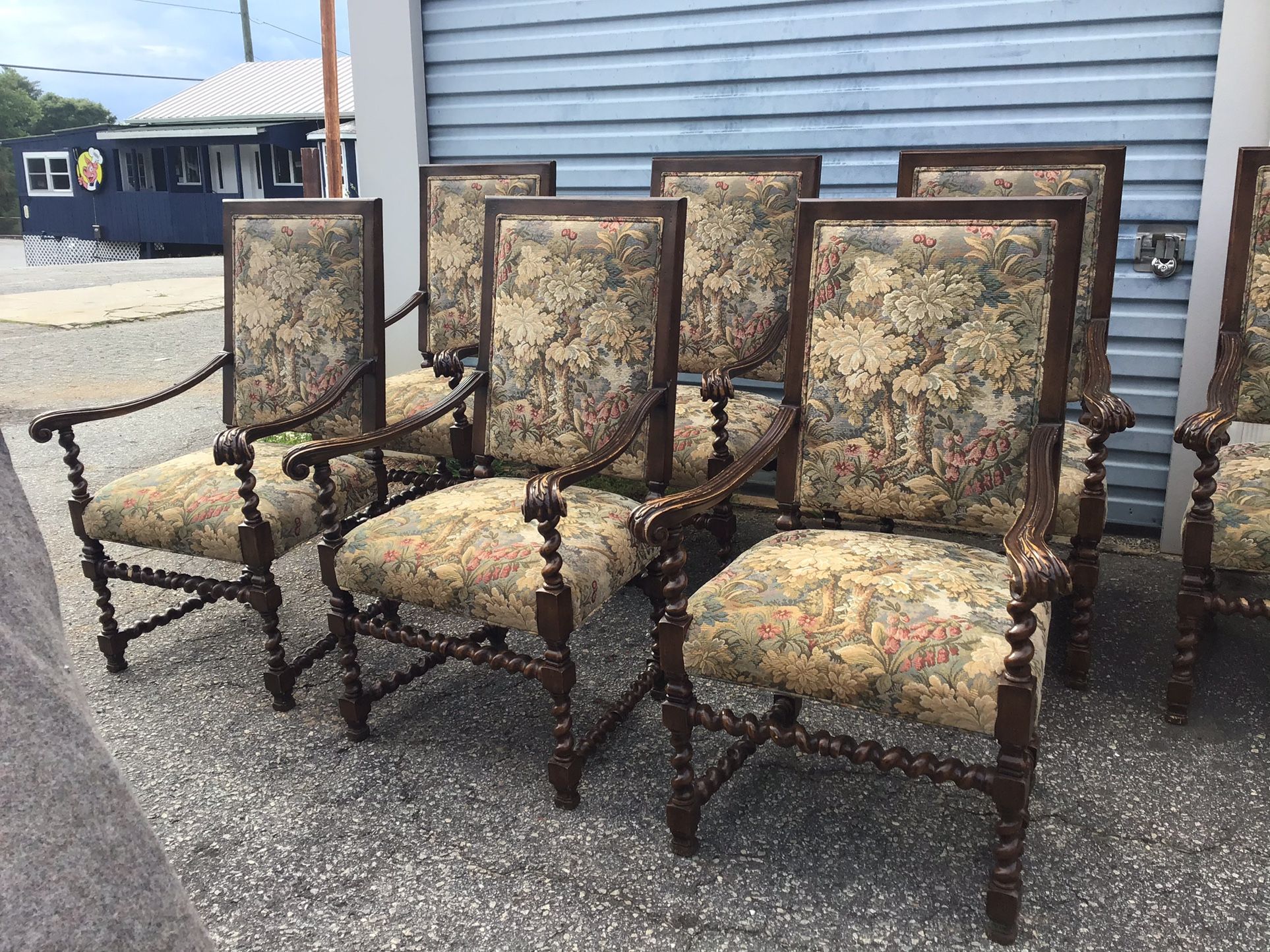 French Renaissance Dining Armchairs