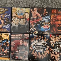 Wrestlemania 25th Anniversary Set, Plus Many Other WWE DVD's