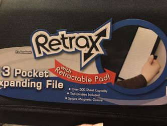 Retractable note pad and file organizer!!