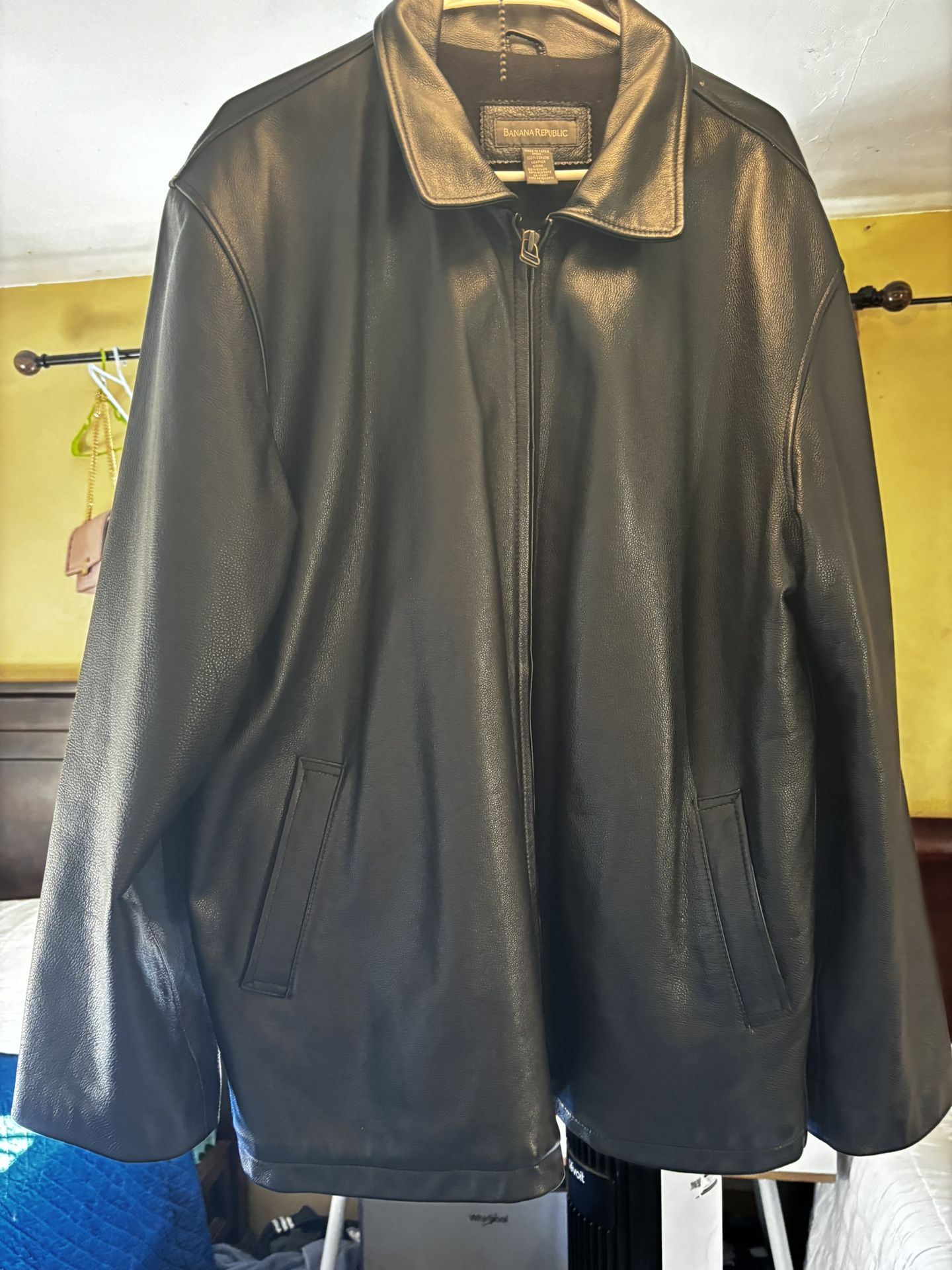 Leather Jacket Banana Republic 