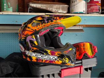 2 brand new dirt bike helmet with bag