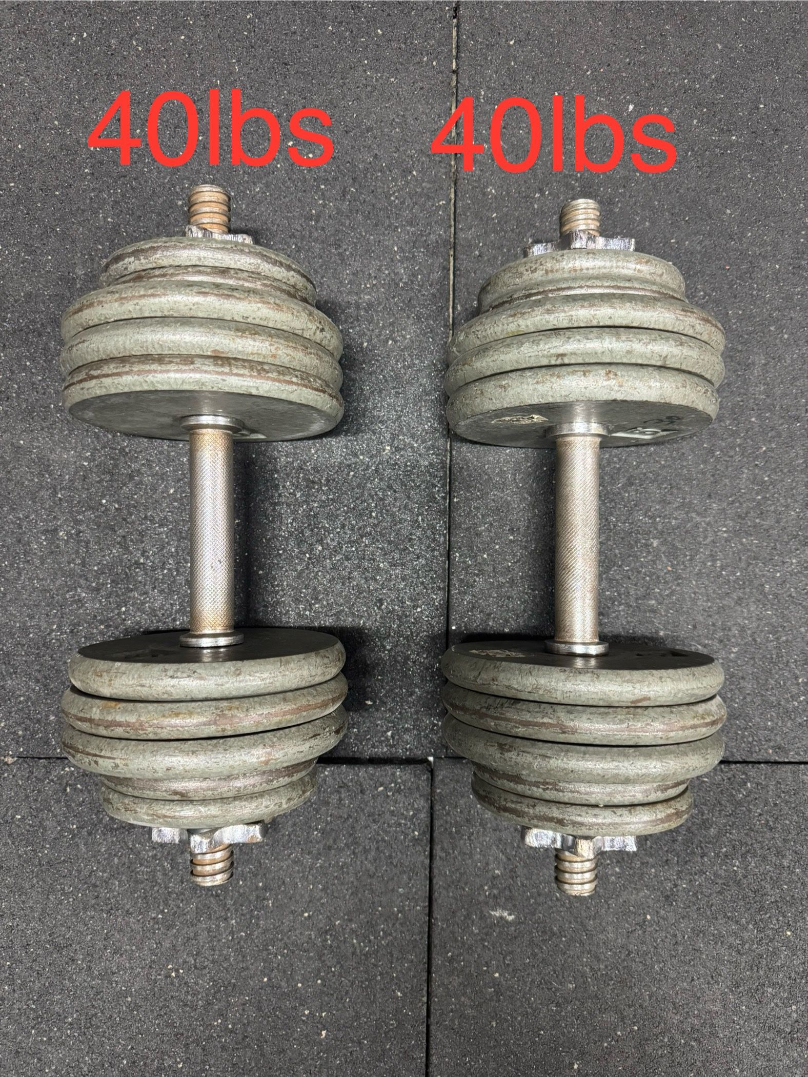 40 Pound Dumbbells