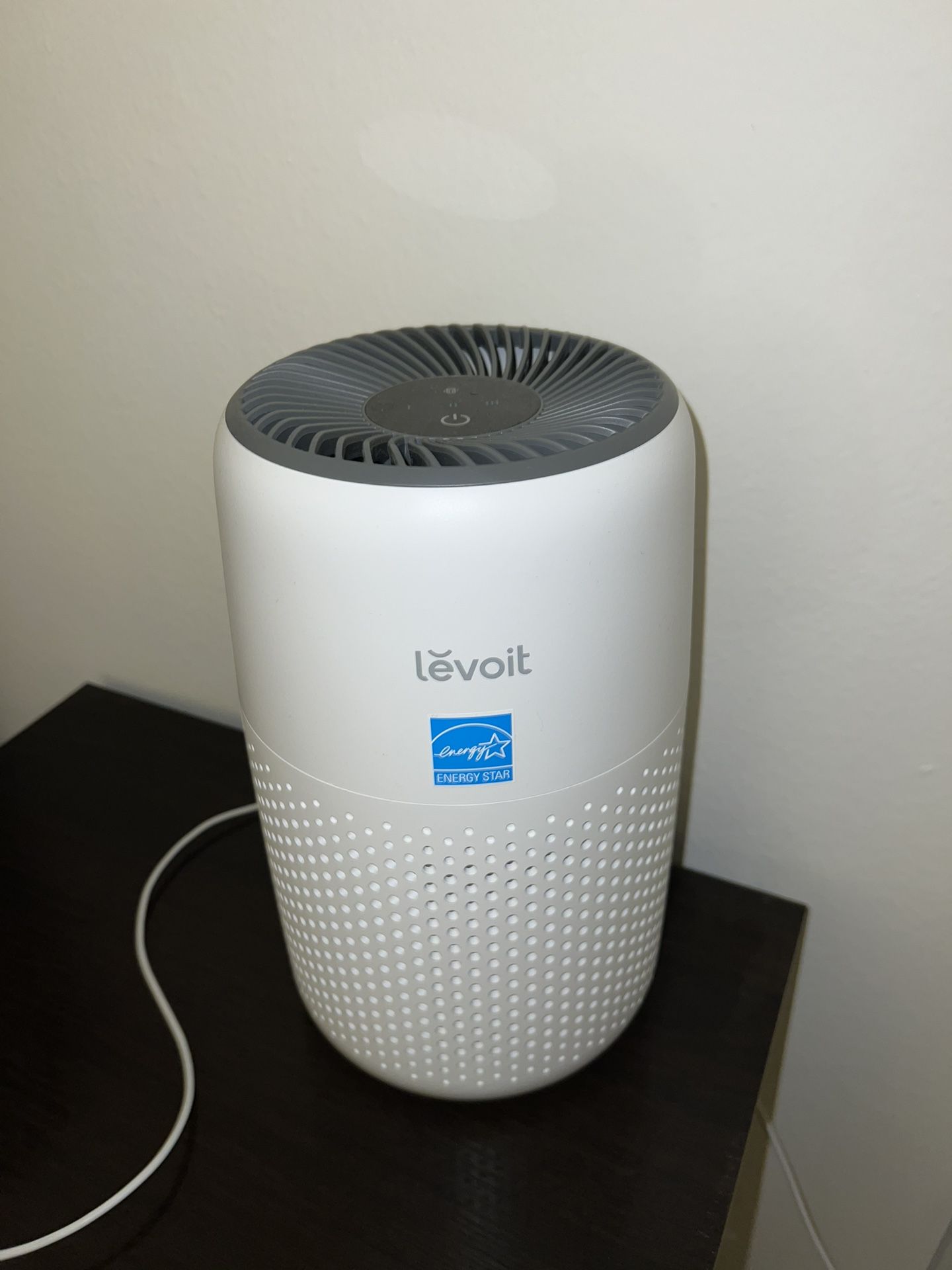 Levoit, Air Purifier With Box, Papers And Cables
