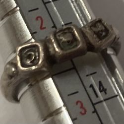 Vintage Sterling Silver Ring  Size 2 1/4