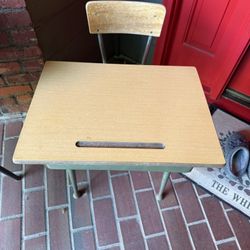 Vintage School Desk and Chair