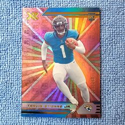 Travis Etienne 2021 Rookie XR Red Panini /249 No. 121 Jacksonville Jaguars 