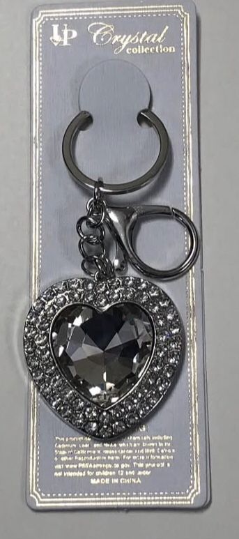 Crystal Heart Keychain