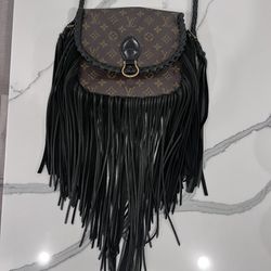 Louis Vuitton Fringed Custom Made Cross Body Bag 