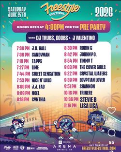 Freestyle Festival Concert Tickets at Toyota Arena Ontario