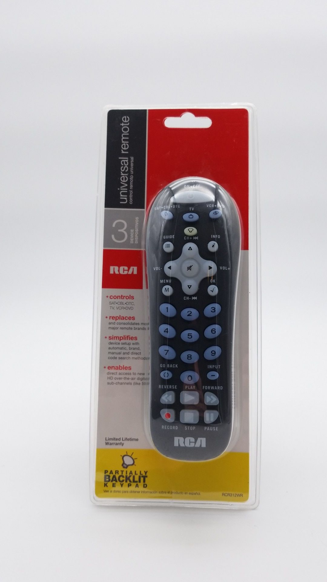 RCA Universal Remote Control RCR312WR