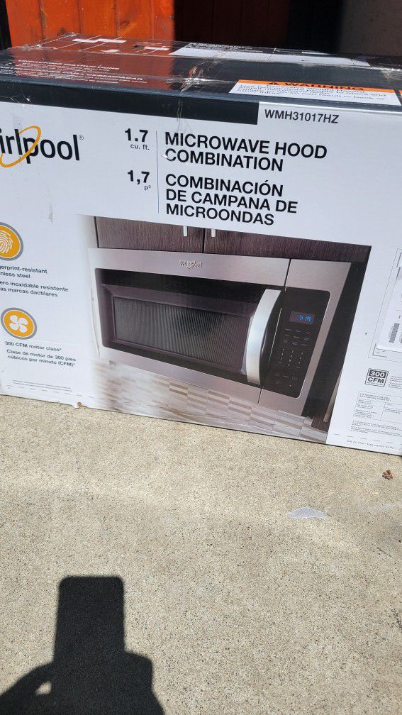 WHIRLPOOL OVER THE RANGE  HOOD CAN DELIVER 