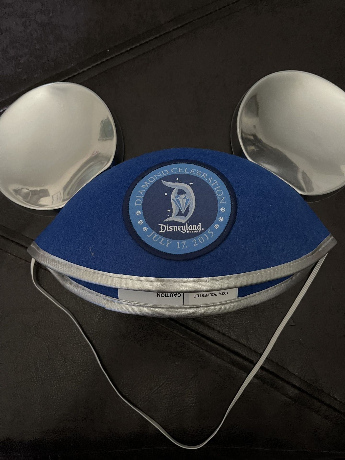Disneyland Diamond Celebration Mouse Ear Hat | Color: Blue/Silver | Size: Os